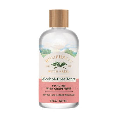 Humphreys Recharge Witch Hazel with Grapefruit Alcohol Free Toner 8 fl oz - New