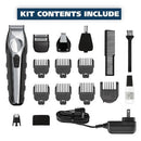 Wahl Lithium Ion All In One Cordless Rechargeable Electric Beard Trimmer, Shaver, Detailer, Nose Trimmer - Imperfect Box