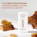 Native Solid Deodorant Black Oak & Amber 2.65oz - Imperfect Container