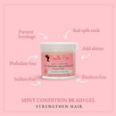 Camille Rose Mint Condition Nourishing Braiding Hair Gel 12oz - Imperfect Container