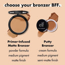 e.l.f. Primer-Infused Matte Bronzer Fresh Tan 0.35oz - New