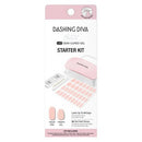 Dashing Diva Glaze Semi-Cured Gel Nail Polish Strips Starter Kit Pale Blush 32ct - Imperfect Box