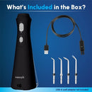Waterpik Cordless Plus Rechargeable Water Flosser WP-462 Black - Imperfect Box