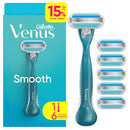 Venus Smooth Value Pack Razor Handle + 6 Blade Refills - Missing Box