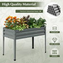 Galvanized Raised Garden Bed Elevated Planter Box with Legs and Drainage Hole