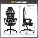 Gaming Chair Height Adjustable Computer Chair with Headrest Ergonomic Office Task Chair