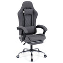 Gaming Chair Height Adjustable Computer Chair with Headrest and Lumbar Support-Gray