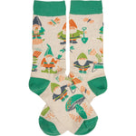 Garden Gnome Mushroom Socks | Unisex