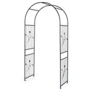 Garden Arch 87 Inches Tall Heavy Duty Metal Arbor Trellis Archway for Climbing Plants
