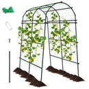 7.5 Feet Garden Arch Trellis with PE Coated Metal Structure
