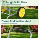Garden Hose Reel Cart with 2 Wheels and Storage Basket