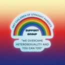 Gay Children of Straight Parents Support Group Glossy Die Cut Vinyl Sticker 2.95in x 2.71in