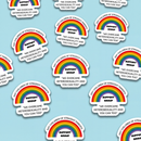Gay Children of Straight Parents Support Group Glossy Die Cut Vinyl Sticker 2.95in x 2.71in