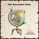 Educational Geographic 5/8/10 Inch World Globe with Triangle Metal Stand