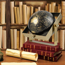 Geographic 6/ 8/ 10 Inch World Globe with Clear Printing and Square Frame