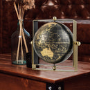 Geographic 6/ 8/ 10 Inch World Globe with Clear Printing and Square Frame
