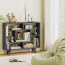 Geometric Bookcase with Anti-Tipping Kit and Storage Shelving Unit