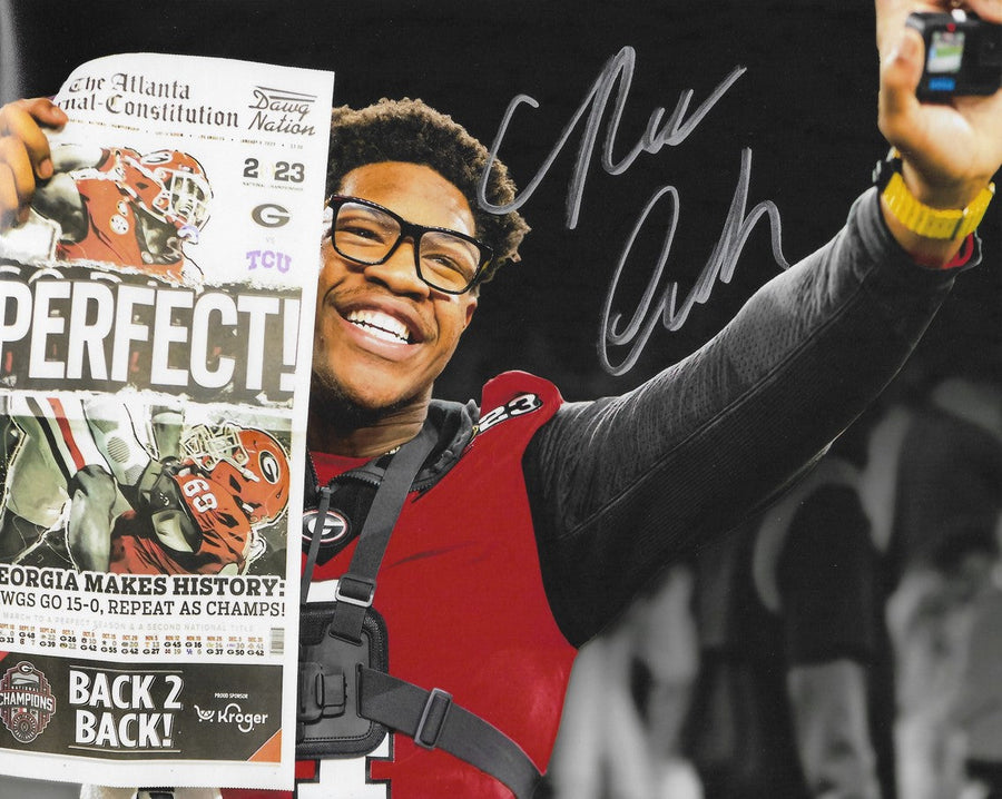 Nolan Smith Georgia Bulldogs 2021 National Championship Autographed 8