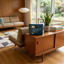 GetBullish I'm Not Old, I'm Mid-Century Modern Canvas Zipper Pouch 9.5" x 7" | Cosmetics Bag or Pencil Case