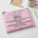 GetBullish Slay the Day Canvas Zipper Pouch 9.5" x 7" | Cosmetics Bag or Pencil Case