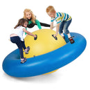 7.5 Foot Giant Inflatable Dome Rocker Bouncer with 6 Built-in Handles for Kids-Green