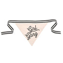 Girl Gang Pink Pet Bandana | Embroidered Text