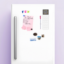 Give Yourself The Best Of You List Notepad with Floral Design | 9.5" x 2.75" | Holds to Fridge with Strong Magnet