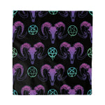 Goat Skulls and Pentacles Bandana