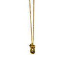 Gold Pineapple Pendant Necklace | Tropical Summer Jewelry