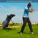 Golf Stand Cart Bag with 6-Way Divider Carry Pockets