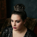 Gothic Structures Mini Crown Tiara in Antiqued Gold