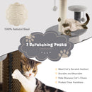 40 Inch Cat Tree Tower Multi-Level Activity Tree with 2-Tier Cat-Hole Condo-Gray