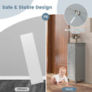 Woodern Bathroom Floor Storage Cabinet with Drawer and Shutter Door