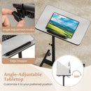 Overbed Rolling Food Tray Table