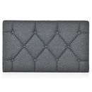 Upholstered Wall Mounted Headboard with Tufted Button Linen Fabric