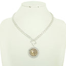 Greek Roman Goddess Coin Pendant Necklace | Ancient Mythology Fashion Jewelry