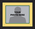 MLB Baseball Photo Picture Frame Kit - Oakland Athletics (Yellow Matting, Green Trim)