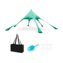 20 x 20 Feet Beach Canopy Tent with UPF50+ Sun Protection and Shovel