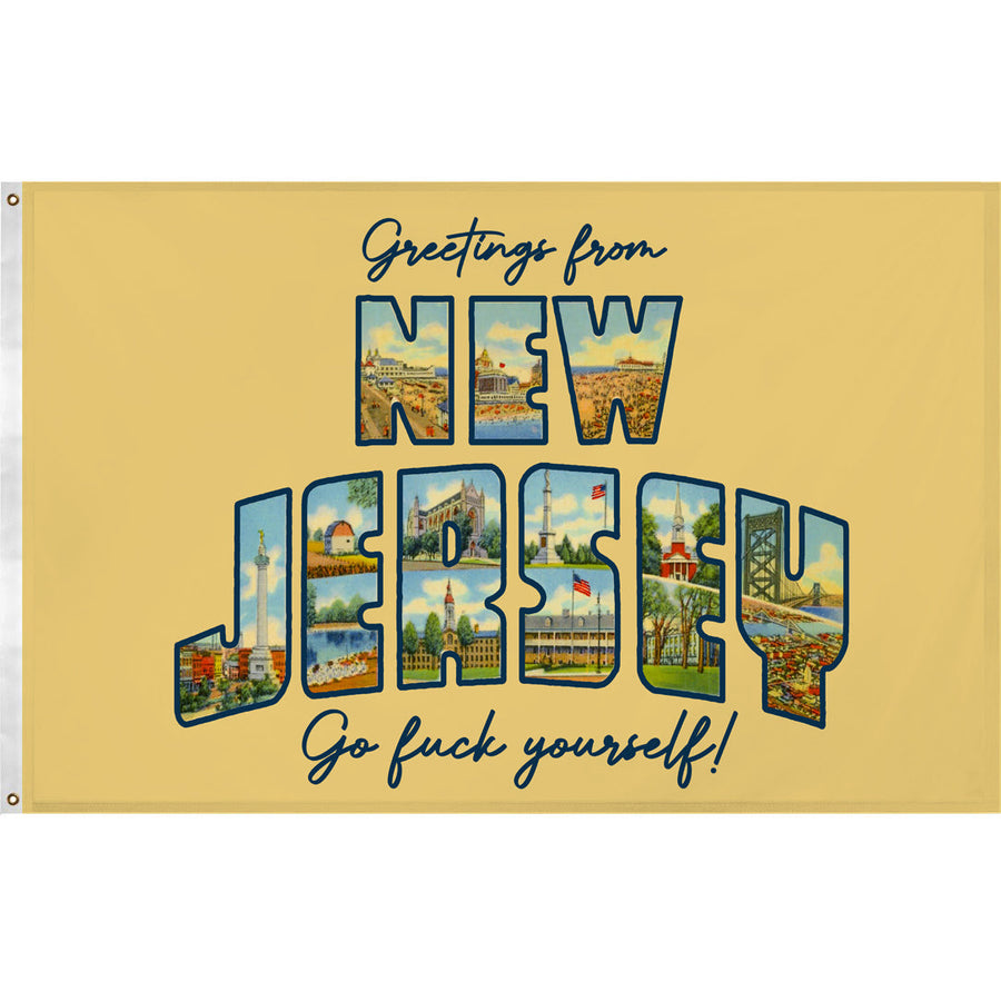 Greetings from New Jersey Flag