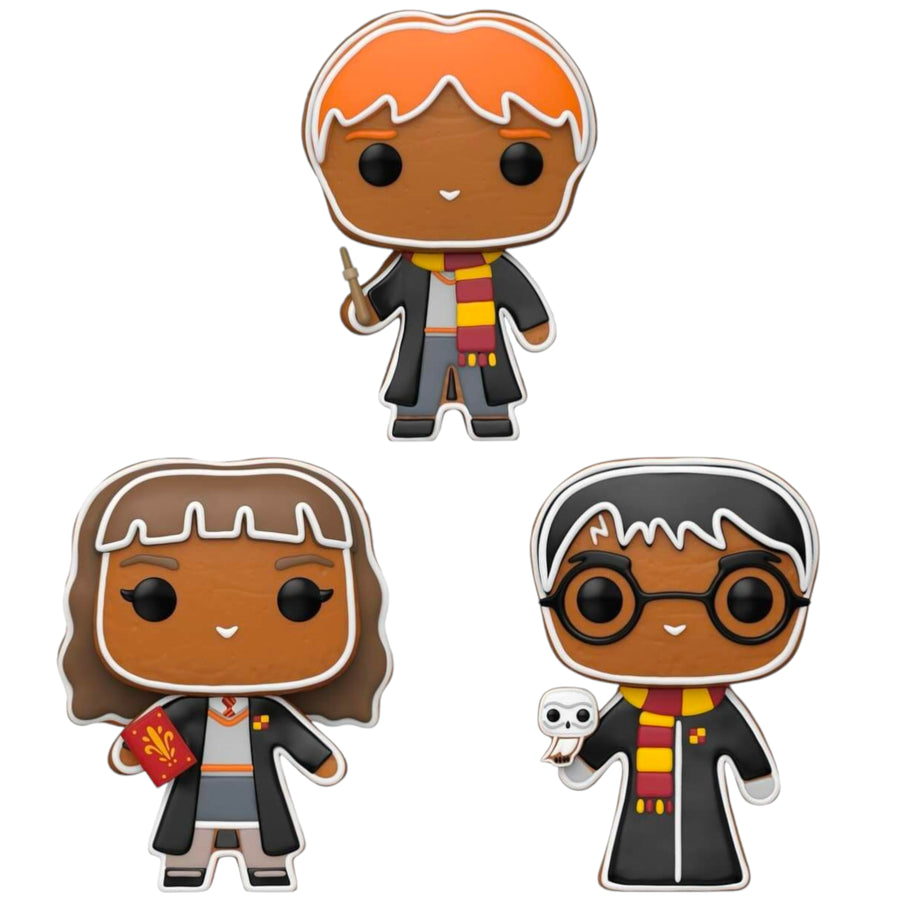 PREORDER (Estimated Arrival Q1 2025) POP Harry Potter: Harry Potter Gingerbread – Set of 3 with Soft Protectors