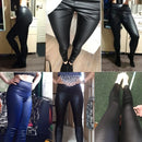 Women PU Leather Leggings – High-Waist Oversized Trendy Yoga Pants