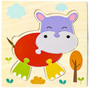 Baby Wooden 3D Tangram Puzzle – Educational Cartoon Animal Toy