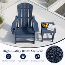 HDPE Adirondack Chair with Realistic Wood Grain