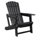 HDPE Adirondack Chair with Cup Holder - Weather Resistant