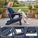 Adirondack Chair with Cup Holder - Weather-Resistant HDPE