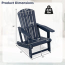 Adirondack Chair with Cup Holder - Weather-Resistant HDPE