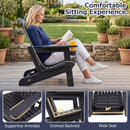 Adirondack Chair with Cup Holder - Weather-Resistant HDPE