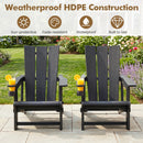 Adirondack Chair with Cup Holder - HDPE Outdoor Seating