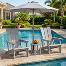 Adirondack Chair with Cup Holder - HDPE Outdoor Seating