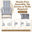 Adirondack Chair with Cup Holder - HDPE Outdoor Seating